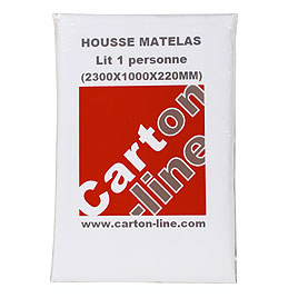 Housse de protection pour matelas 1 personne